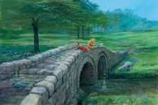 Winnie The Pooh art Winnie The Pooh art Fishing with Friends